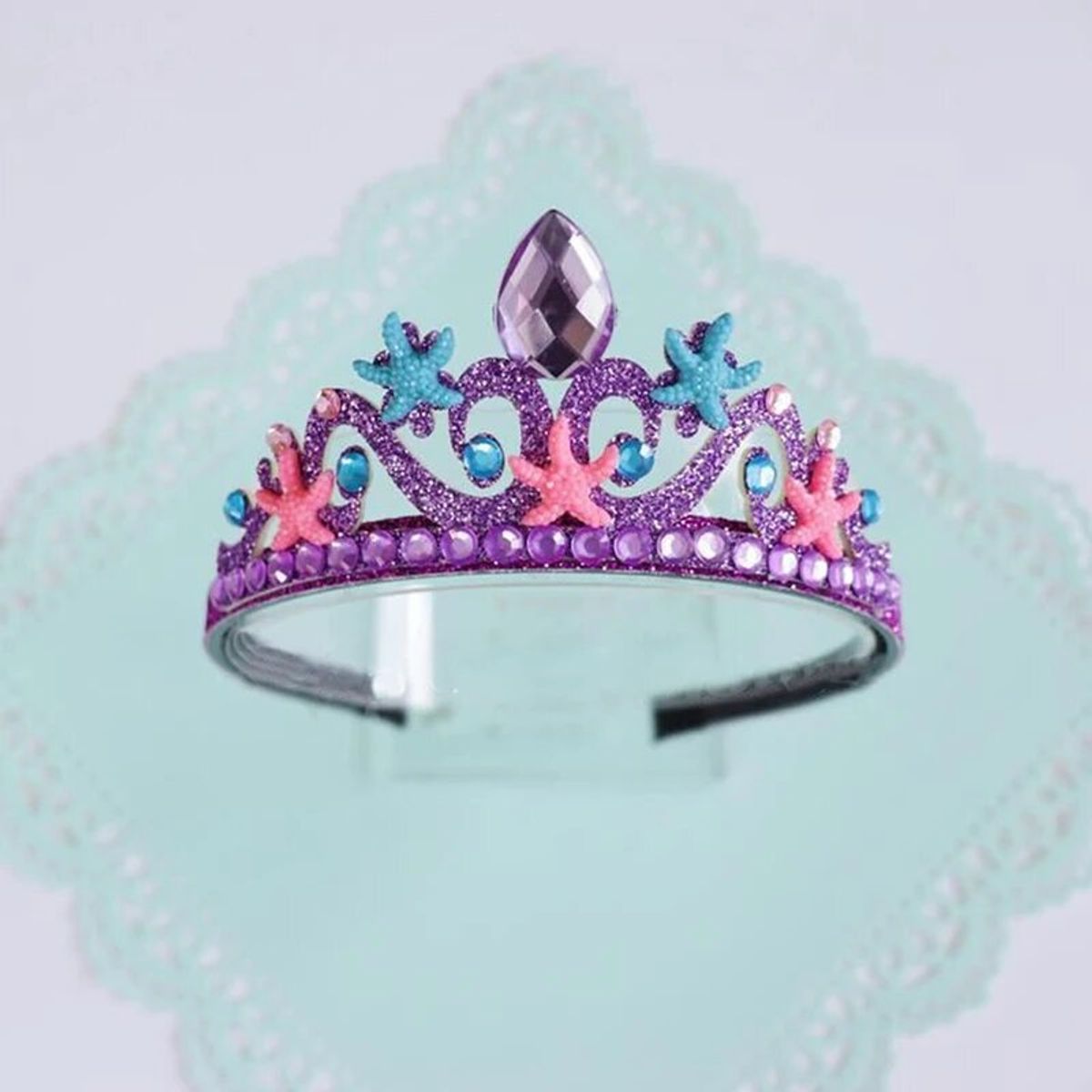 GENERICO - Corona Diadema Tiara Brillante Con Piedras Para Niñas
