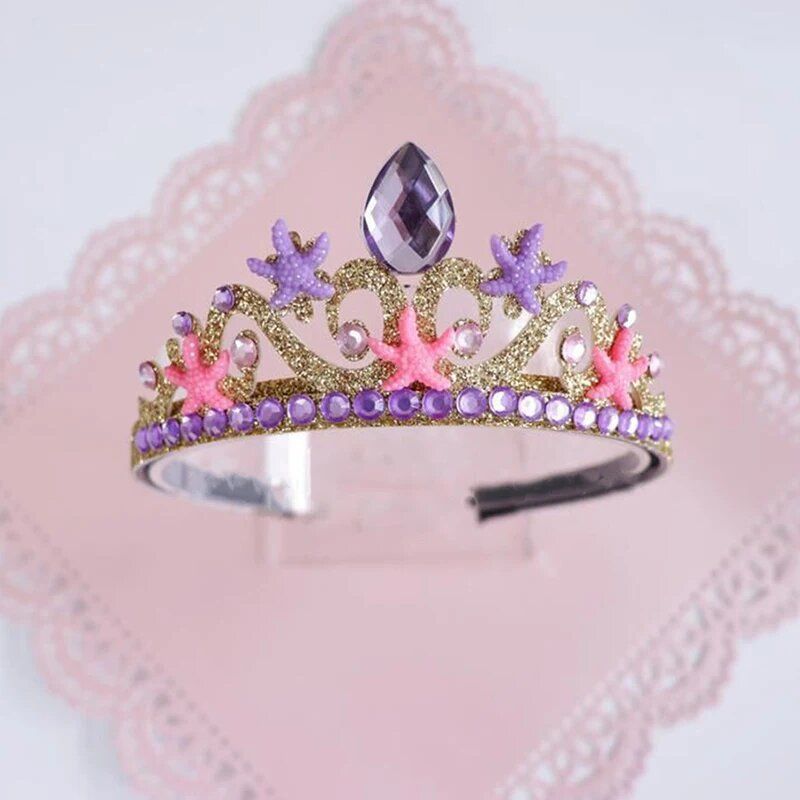 GENERICO - Corona Diadema Tiara Brillante Con Piedras Para Niñas