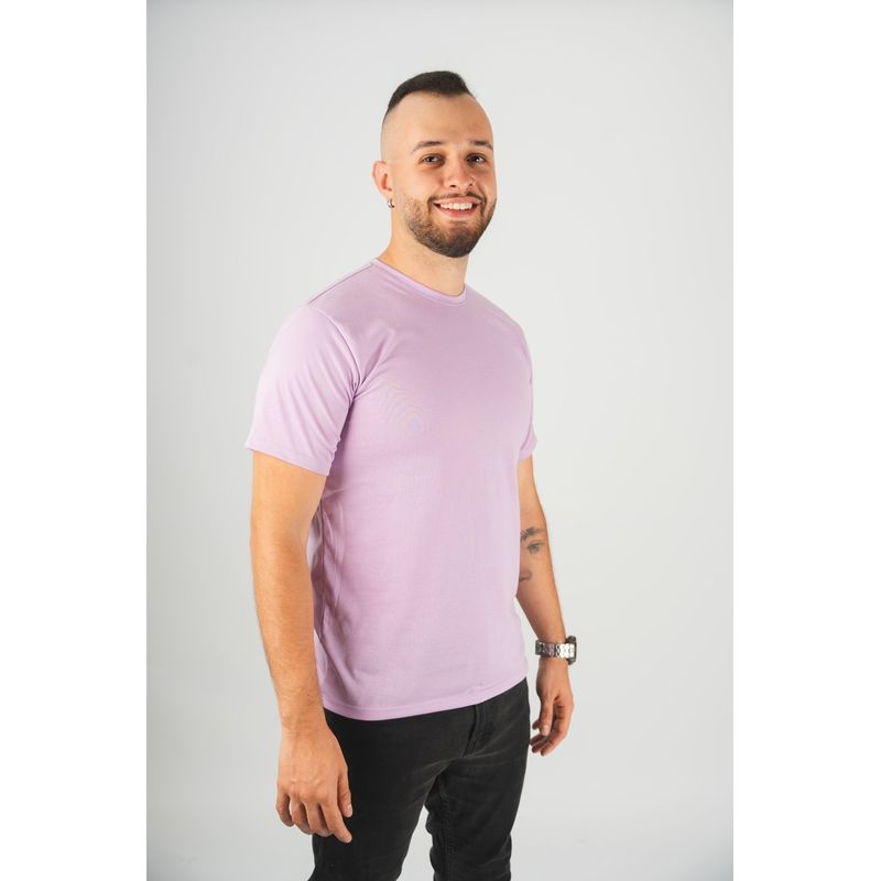 MANPOTSHERD - Camiseta Básica Hombre Lila Manpotsherd