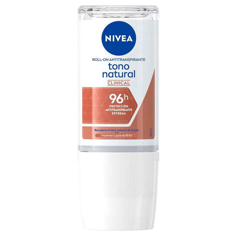 NIVEA - Desod Nivea Rollon Clinical Tono Natural 50Ml