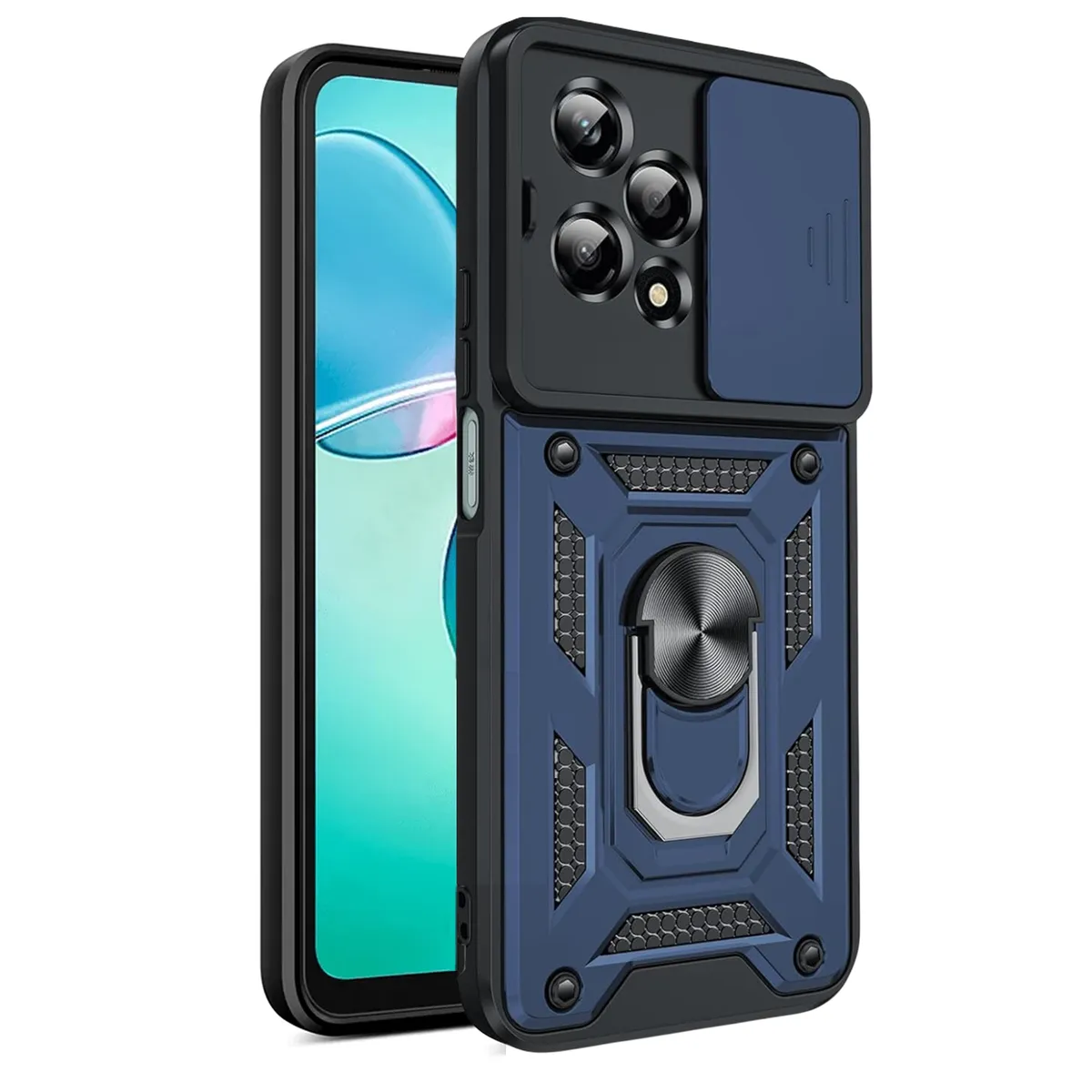 GENERICO - Funda Case Protector Cámara Slider Compatible Honor 200 Lite Azul