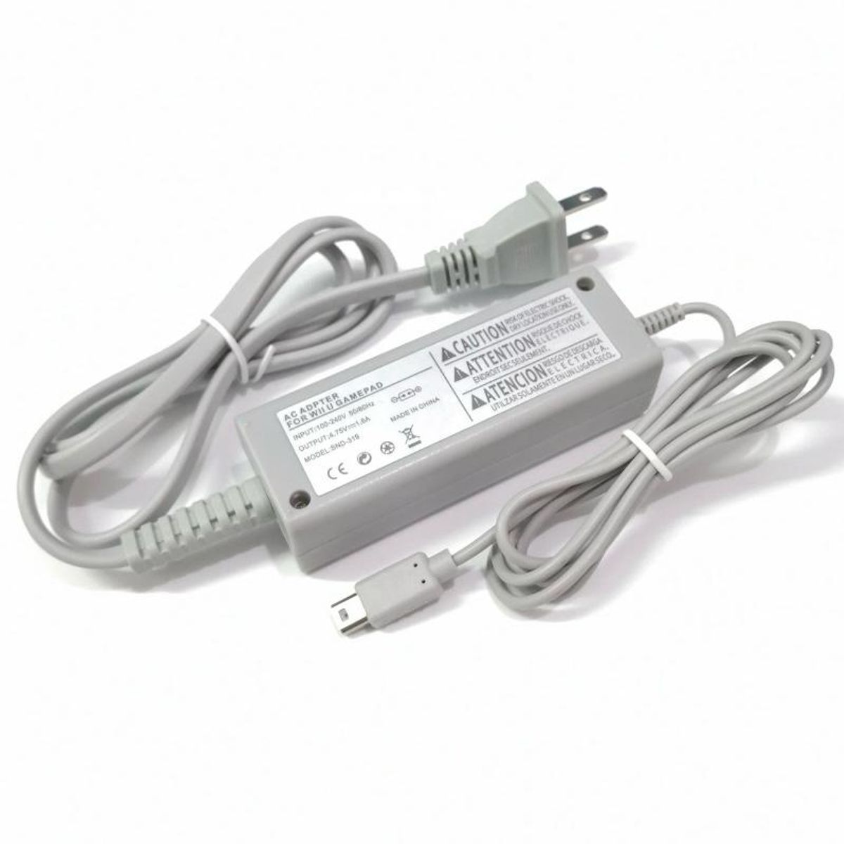 GENERICO - Cargador Adaptador Compatible Wii U Game Pad