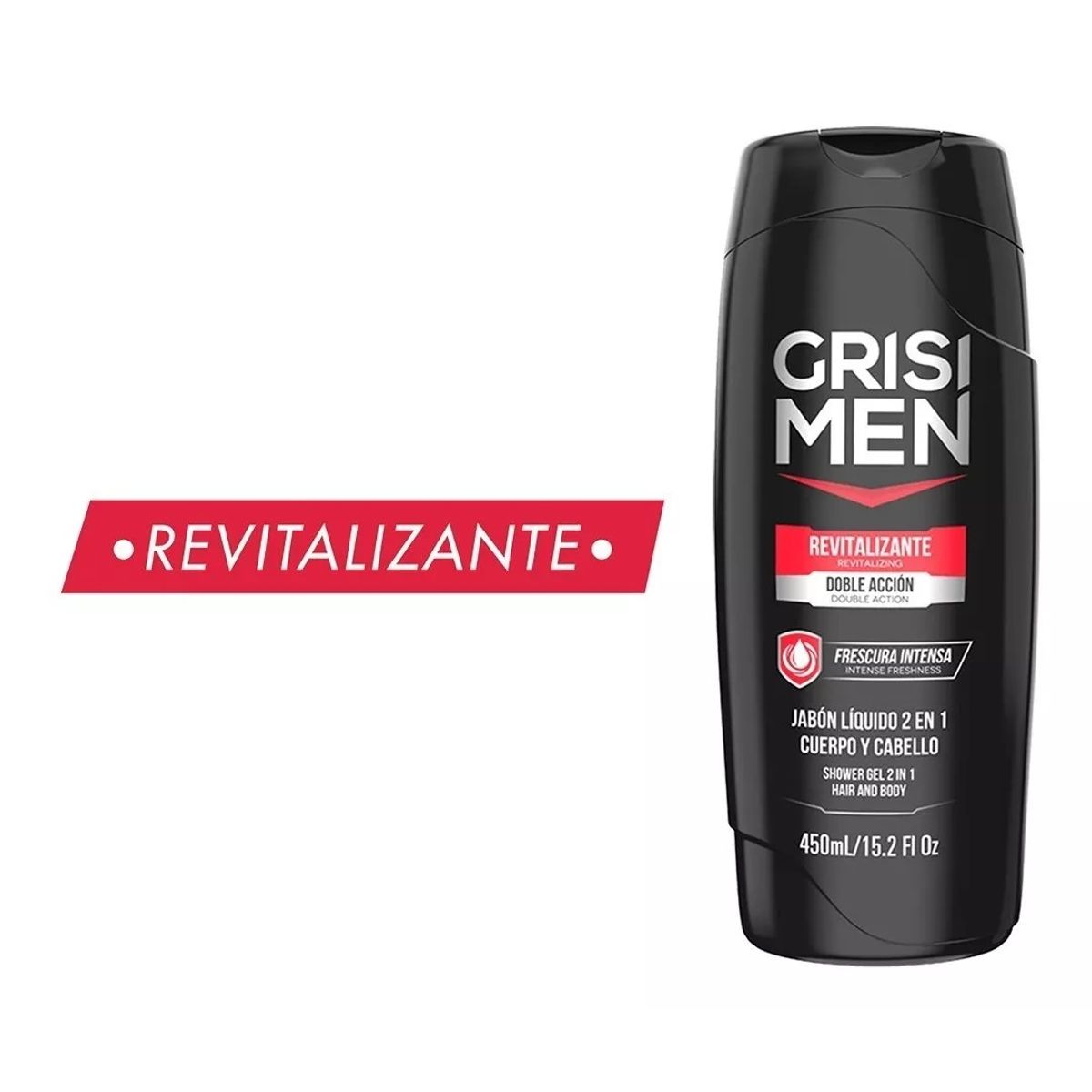 GENERICO - Jabon Liquido Revitalizante  2 en 1 Doble Accion 450ml - Grisi