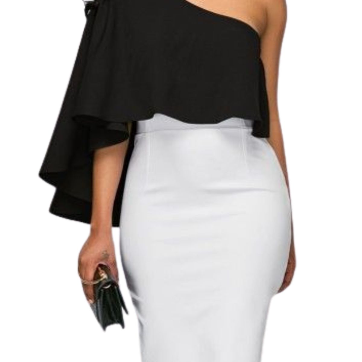 NEGRELI - VESTIDO BICOLOR DE MUJER REF4046