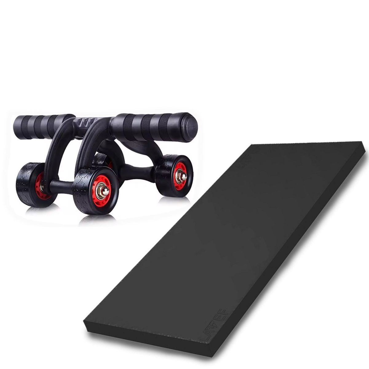 LAVEF - Kit Colchoneta Yumbolon Gym + Rueda Abdominal