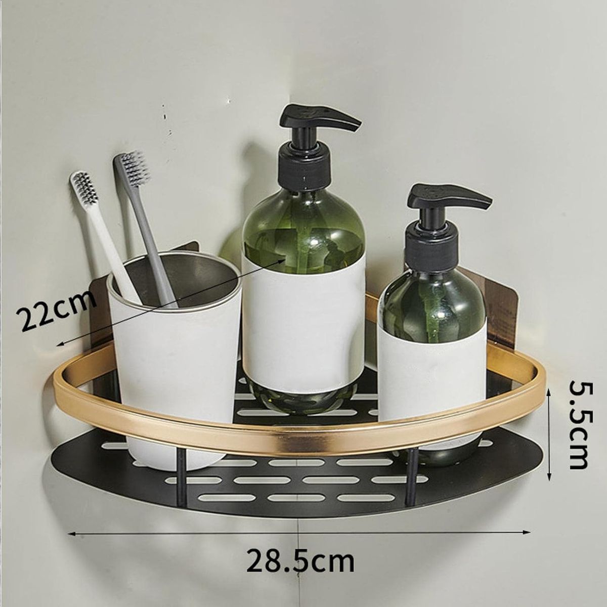 GENERICO - Organizador Esquinero De Baño Por 2 Unidades