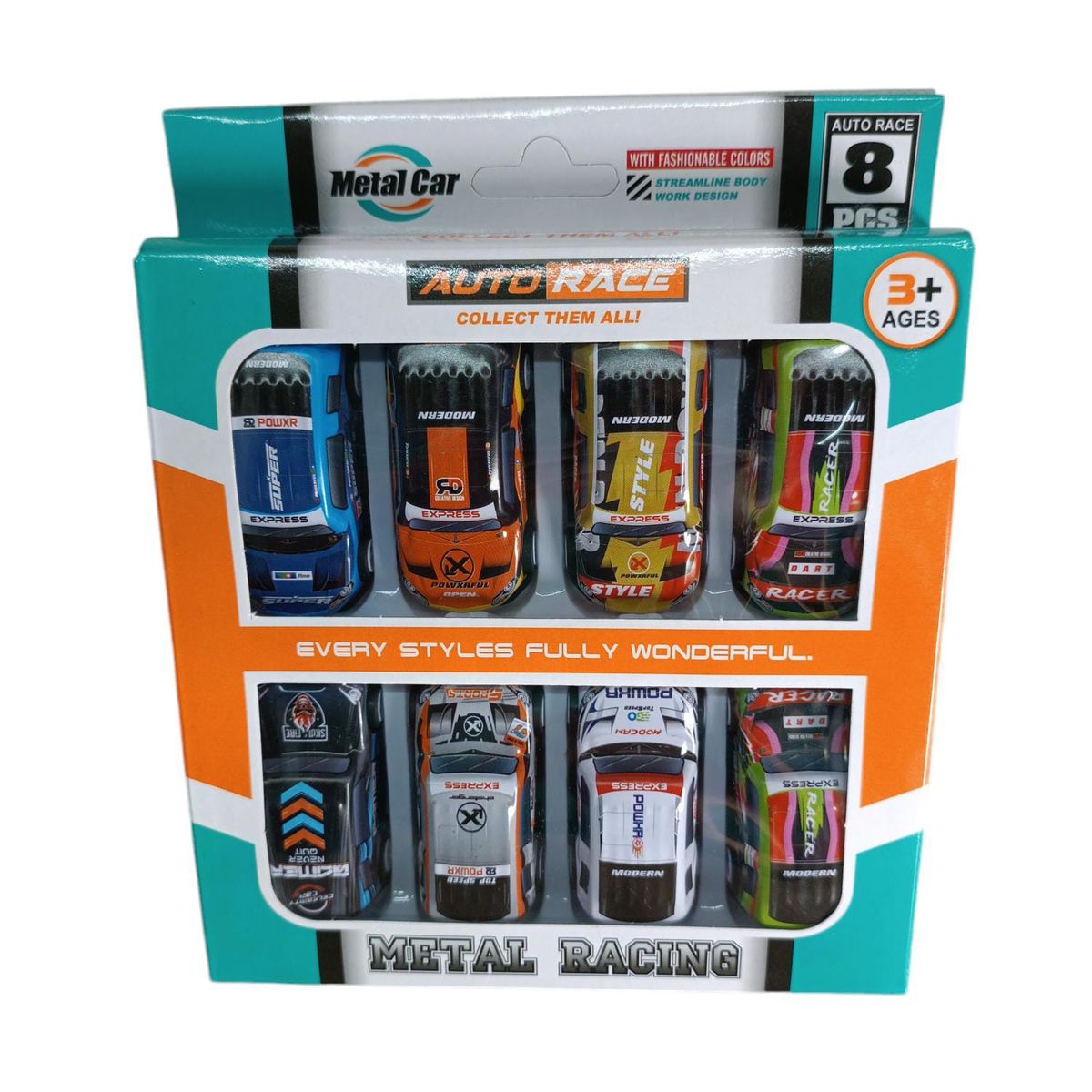 GENERICO - 8 Carritos Metalicos Rally