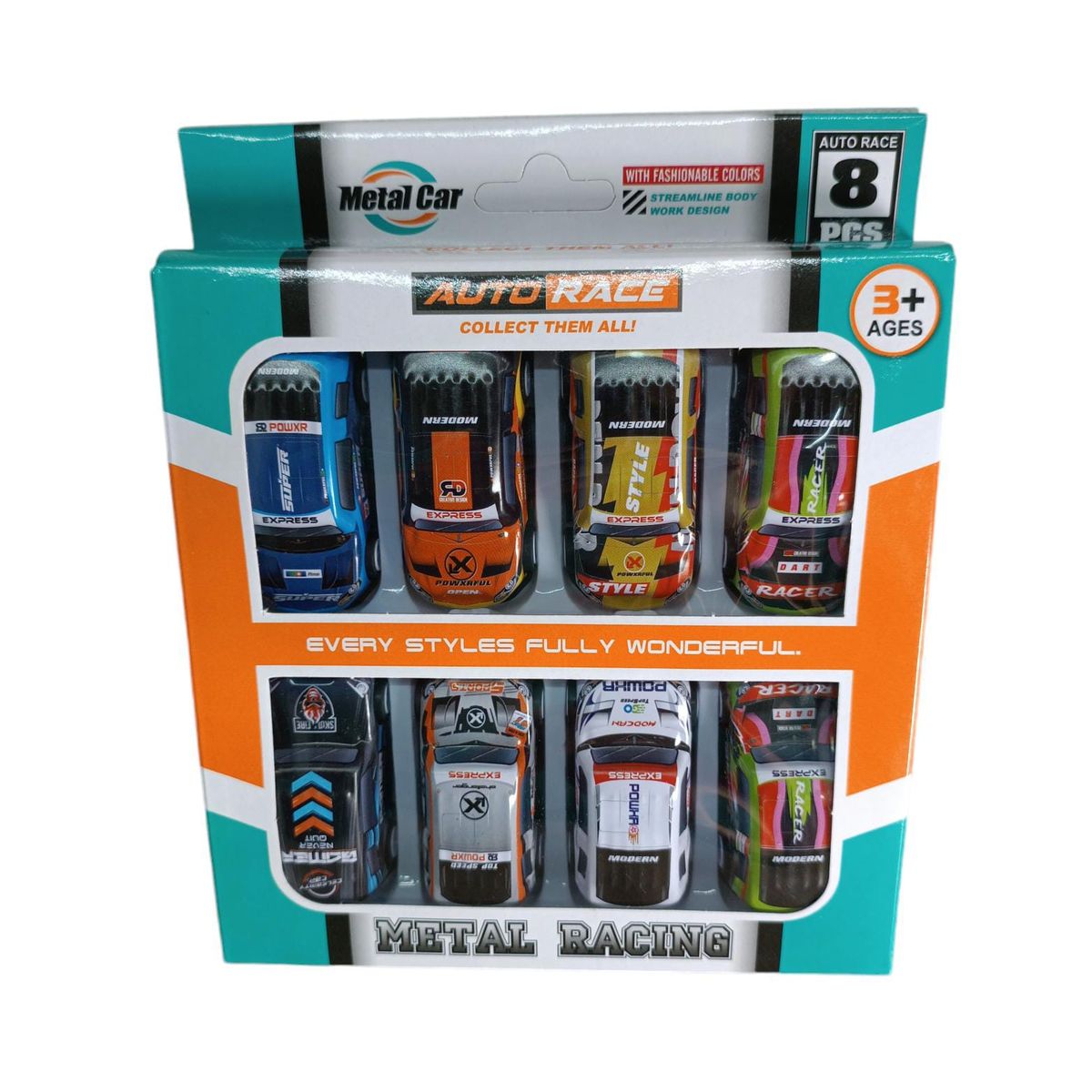 GENERICO - 8 Carritos Metalicos Rally