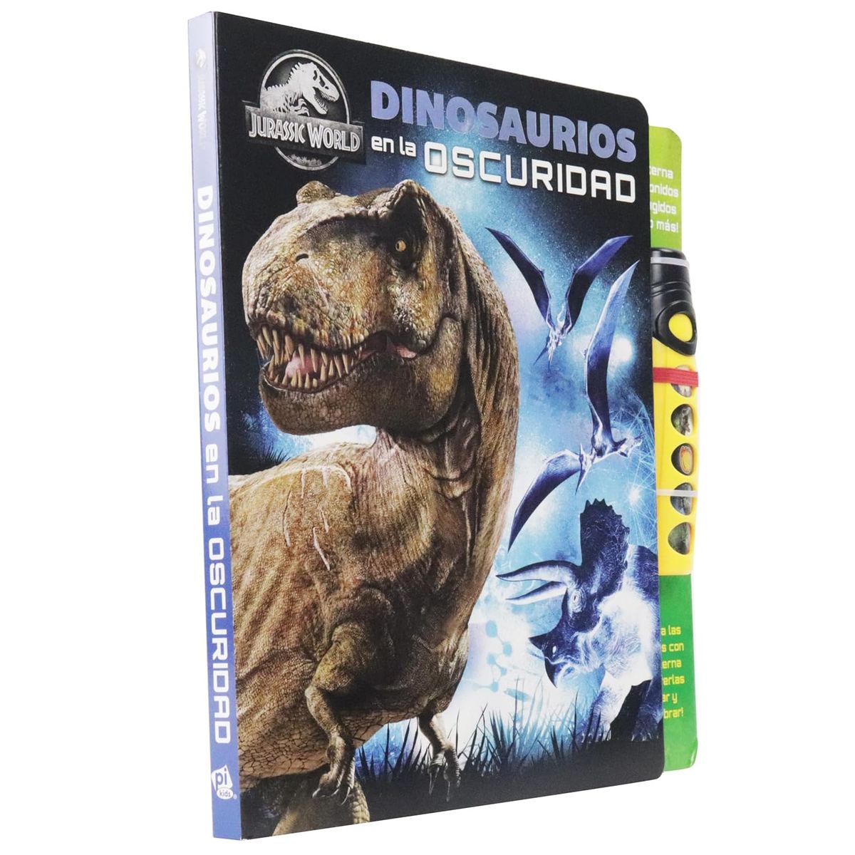 JUGANDO Y EDUCANDO - Libro Interactivo Dinosaurios Con Linterna Para Niños