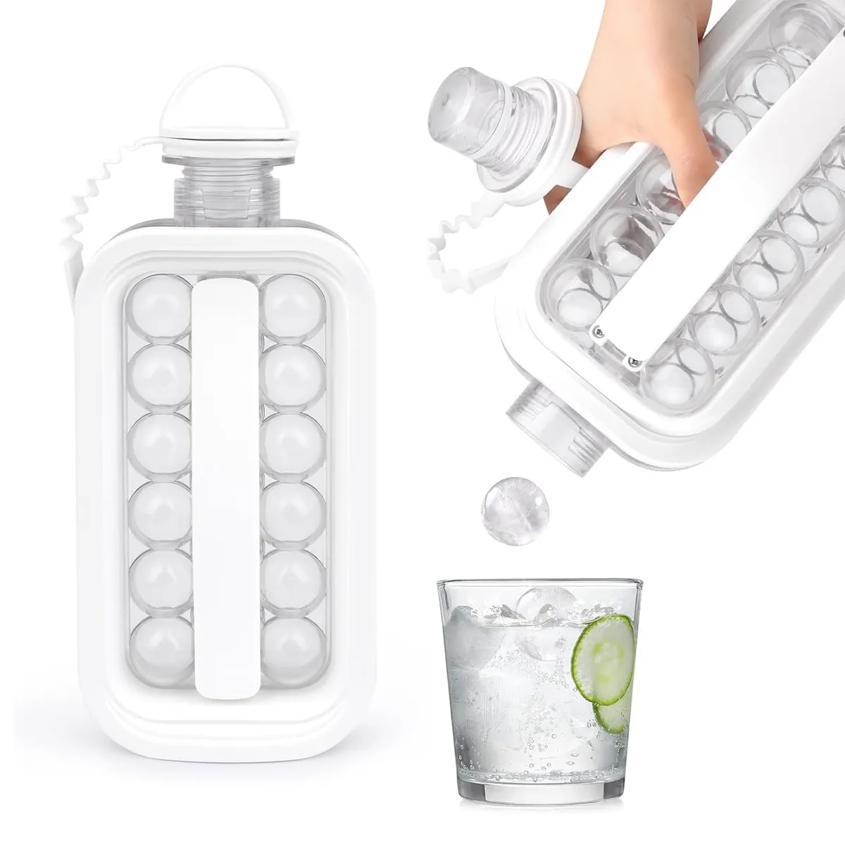 GENERAL - Molde Botella Hielera 2 En 1 Plegable