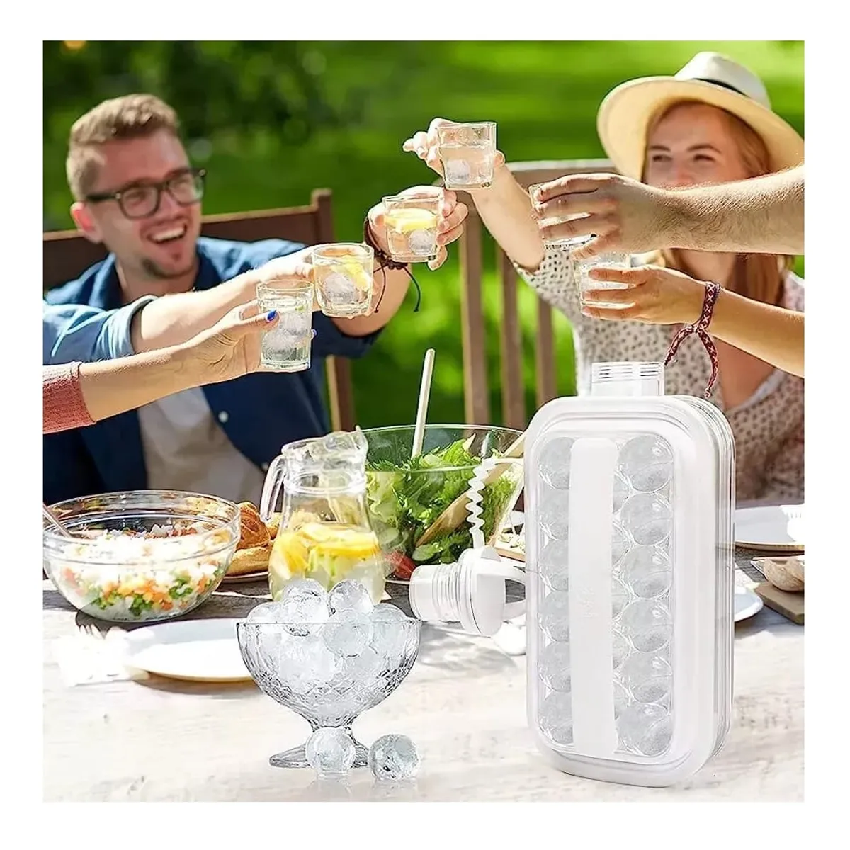 GENERAL - Molde Botella Hielera 2 En 1 Plegable