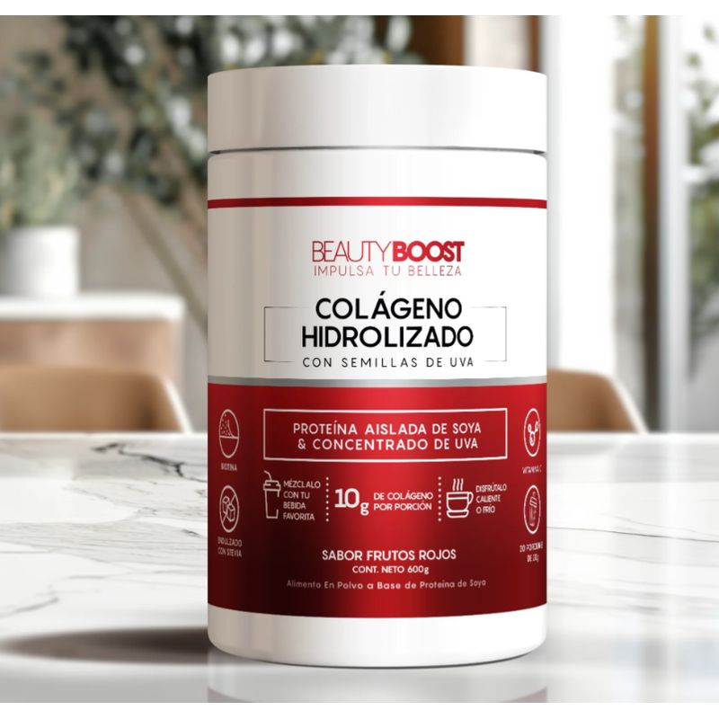 VITASEI - COLÁGENO HIDROLIZADO CON RESVERATROL SIN EDULCORANTES- FRUTOS ROJOS