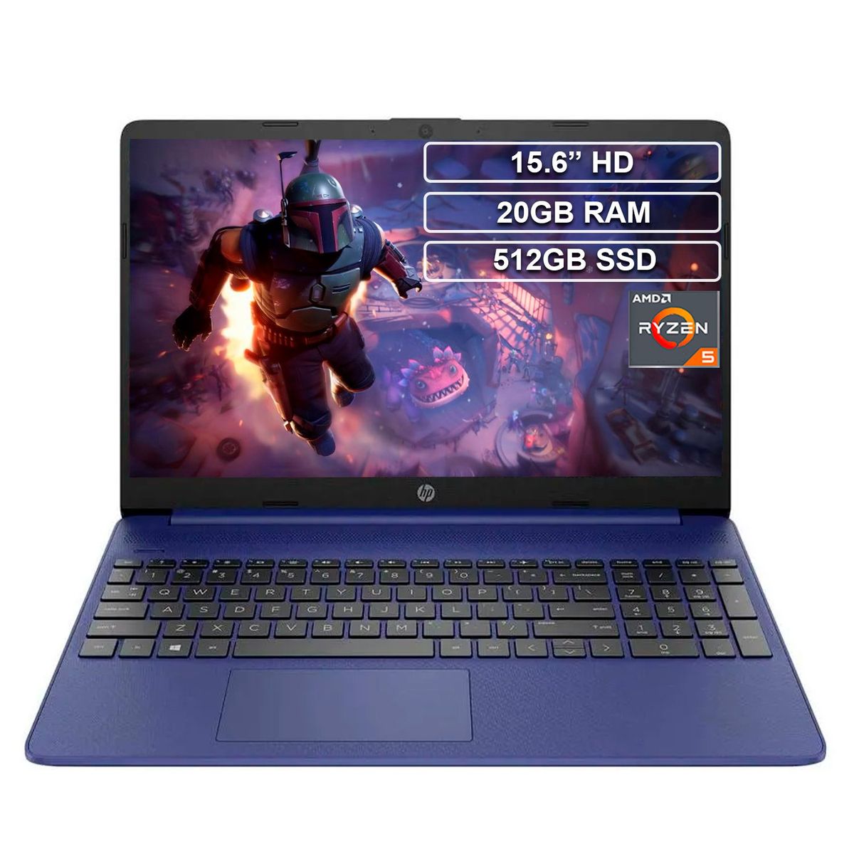 HP - Portátil HP 15-ef2517la Ryzen 5 5500U 20GB 512GB HD 15.6”