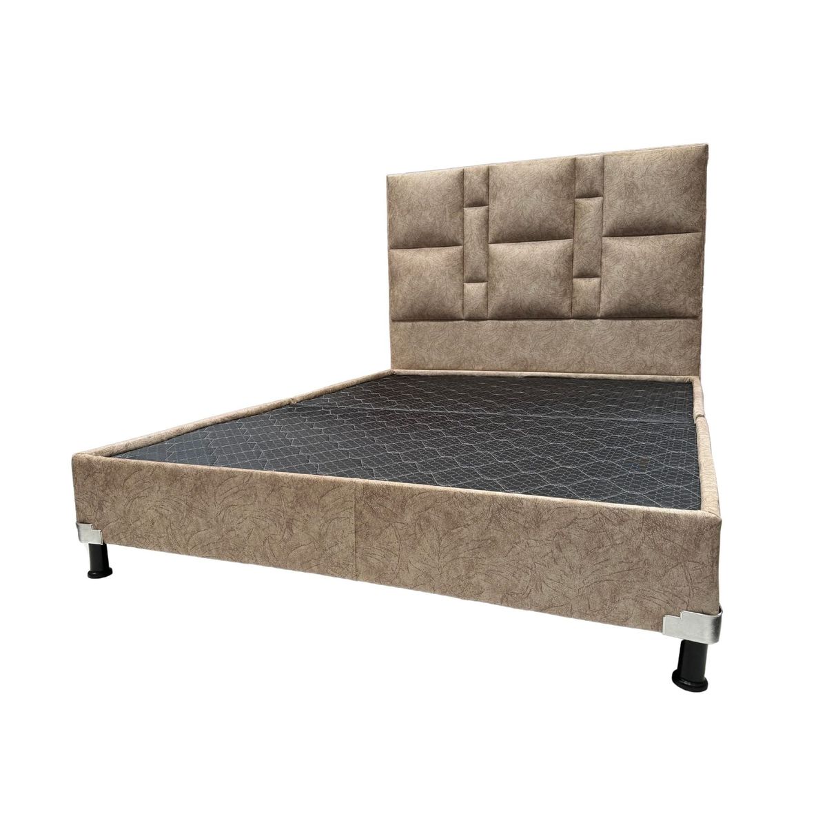 ESTILO Y CONFORT - Basecama con cabecero Deluxe Cocoa 100 Sencillo