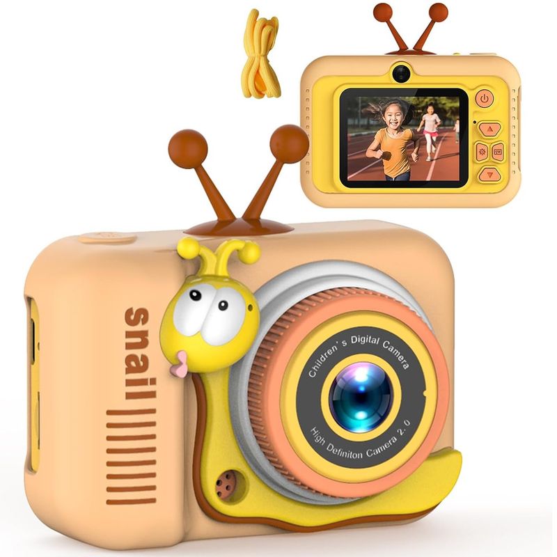 ONE PIXEL - Camara Digital Para Niños Modelo Gusanito Portatil Infantil