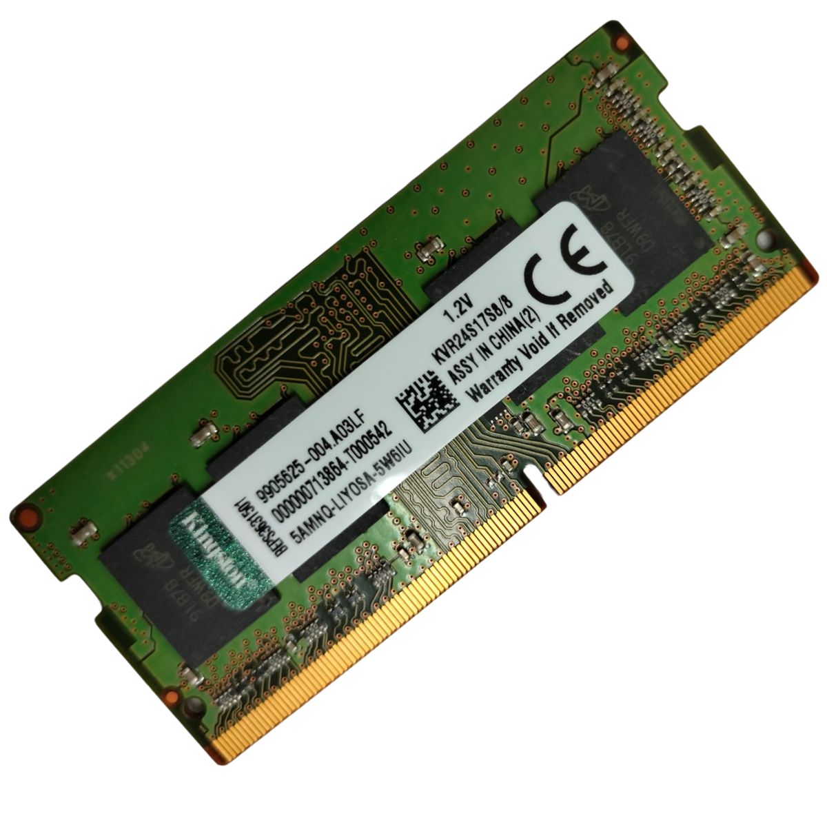 KINGSTON - Memoria Ram Kingston Ddr4 8 Gb 2400 Mhz Para Partatil Laptop