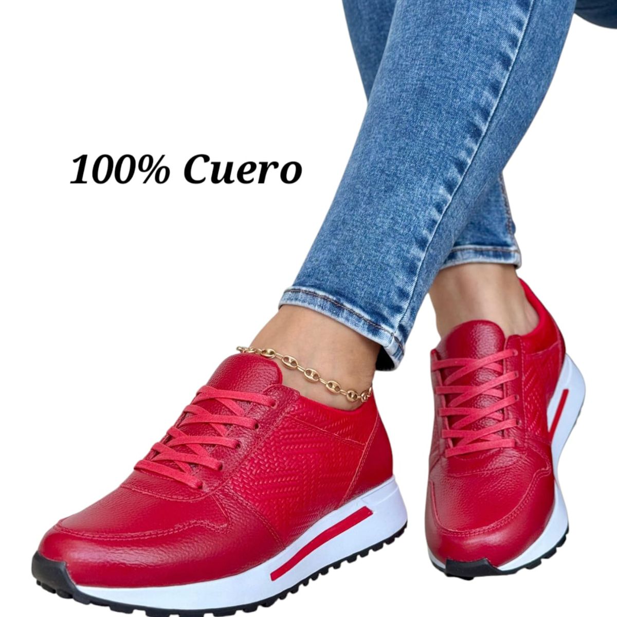 EVEGONZ - ZAPATOS DEPORTIVOS PARA MUJER TENIS DE CUERO