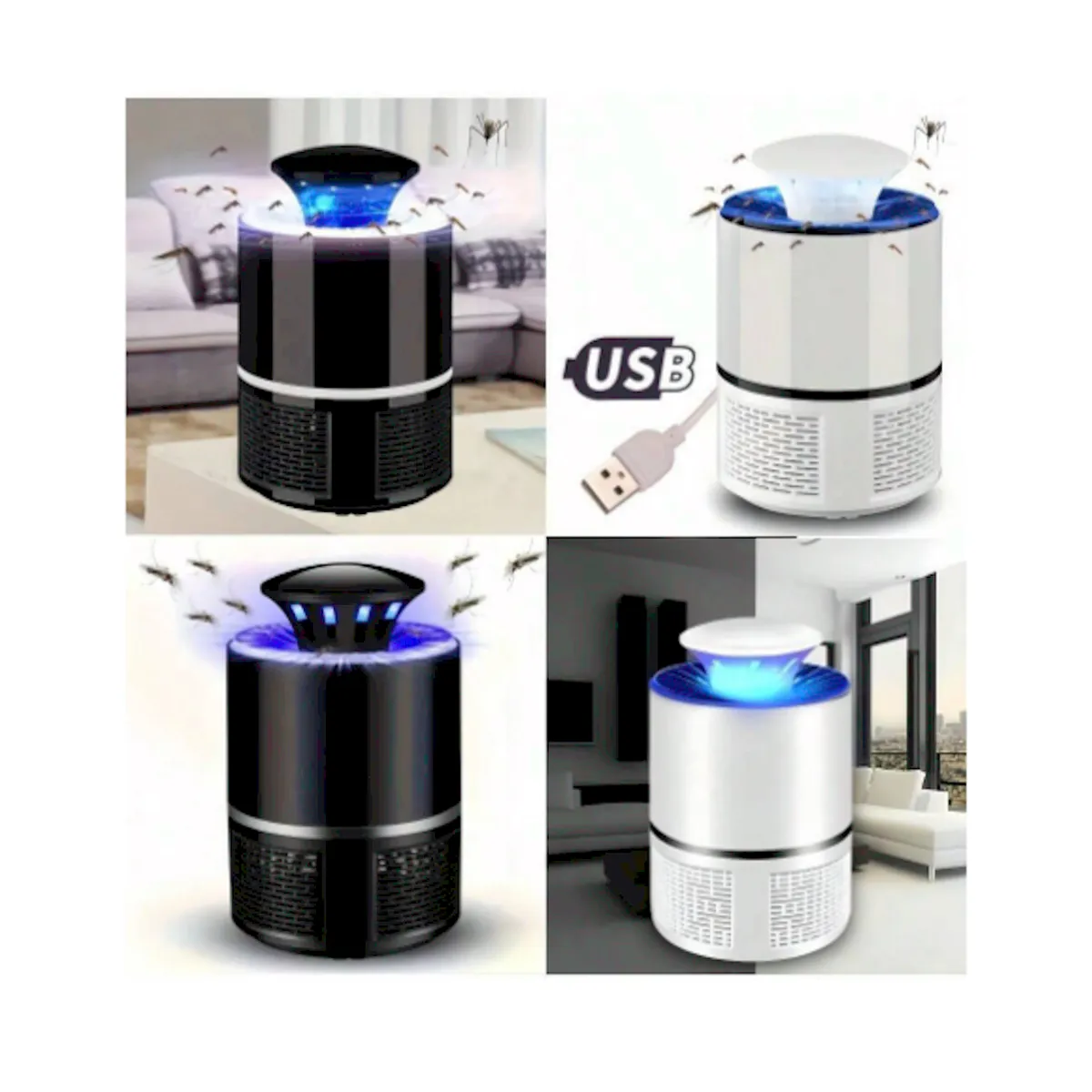 GENERICO - Lámpara USB Antimosquitos e Insectos  Eficaz y Portátil