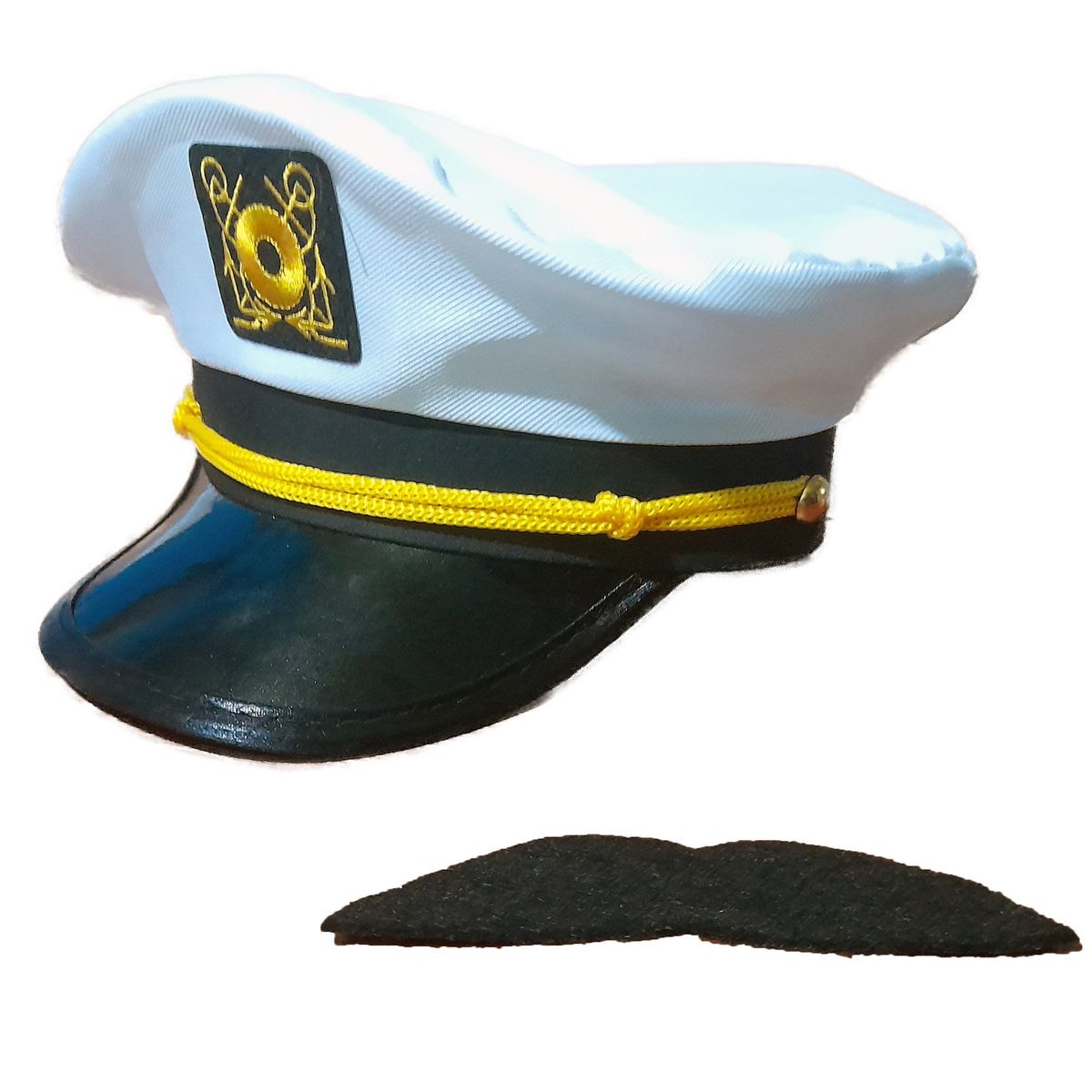 GENERICO - Sombrero De Marinero Blanco Disfraz Piloto Halloween