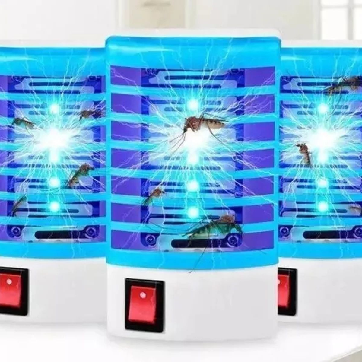 GENERICO - Mini Lampara Led Mata Mosquitos Moscas Insectos Silenciosa