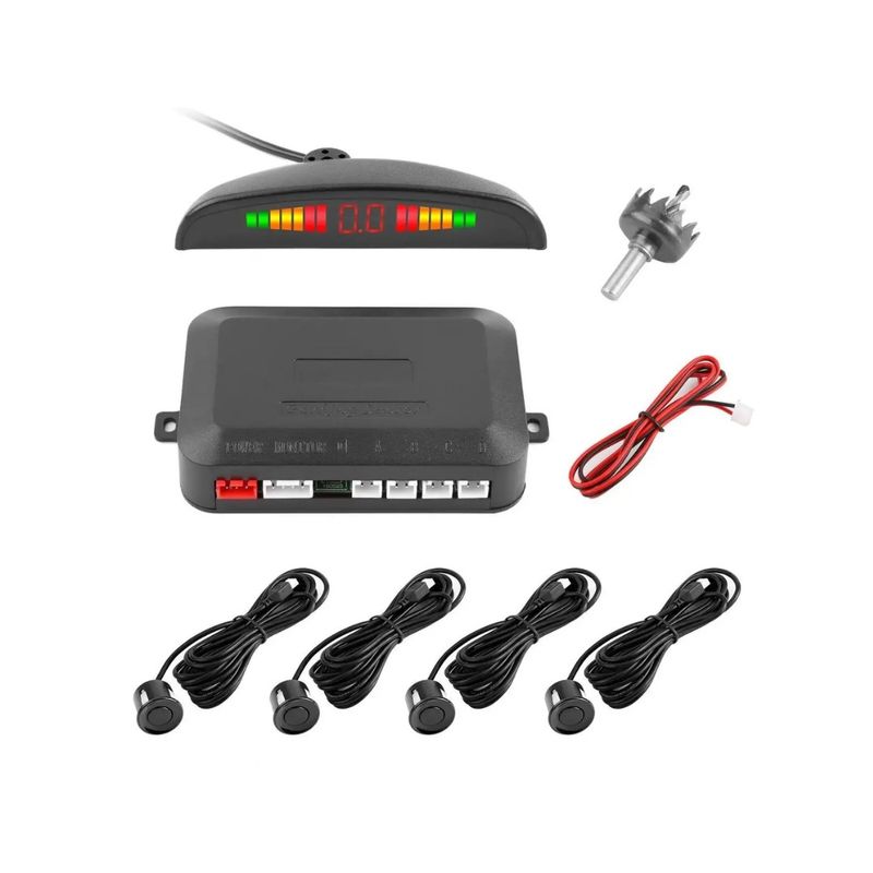 KIDSHOP - Sensor De Reversa Media Luna De 4 Sensores Universal