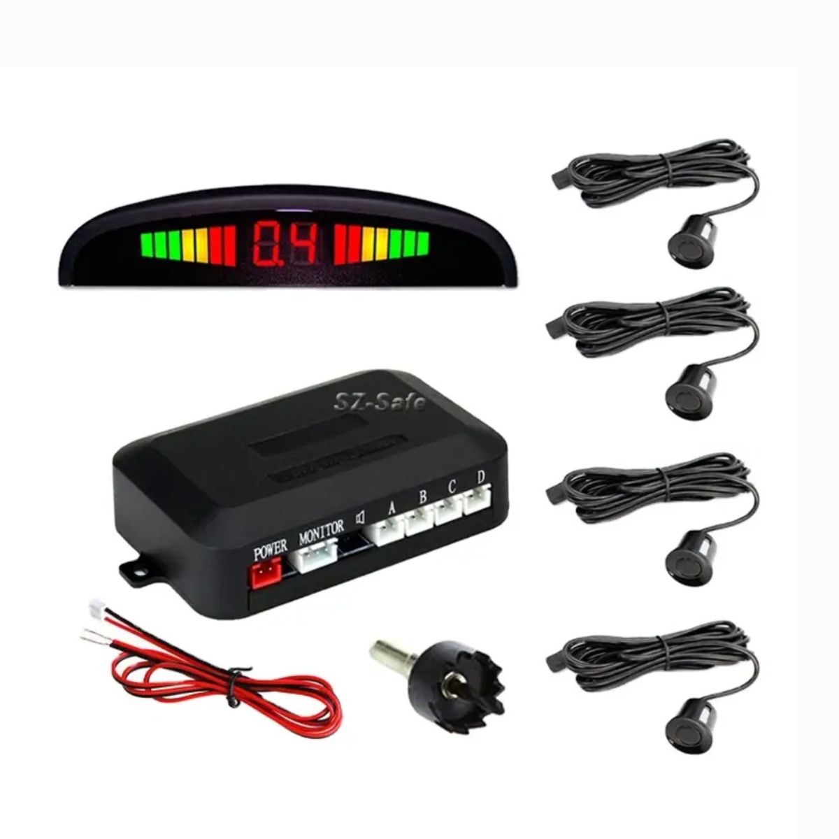 KIDSHOP - Sensor De Reversa Media Luna De 4 Sensores Universal SW858