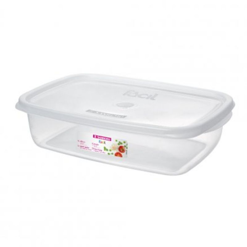 SANREMO - Hermetico Plástico Rectangular 1,8 L Transparente Sanremo.
