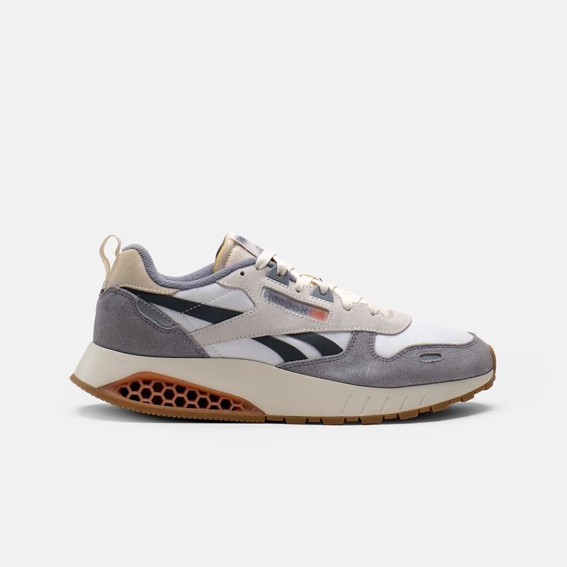 REEBOK - Tenis Hombre Reebok Classisc Leather Hexalite - Blanco-Gris