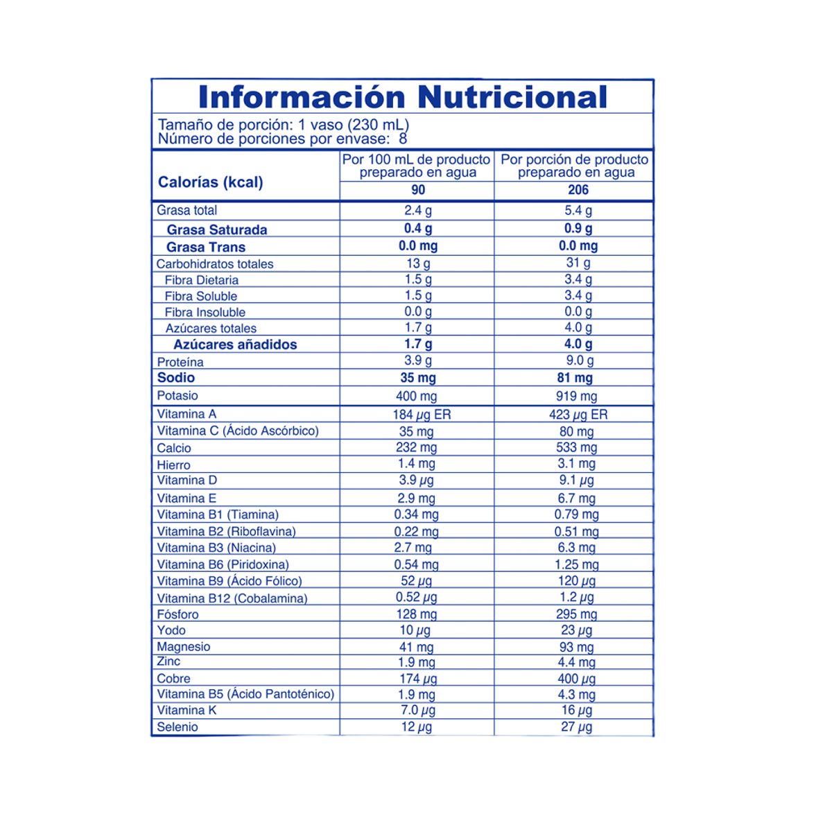 BENET - Benet Vainilla Polvo X 400g