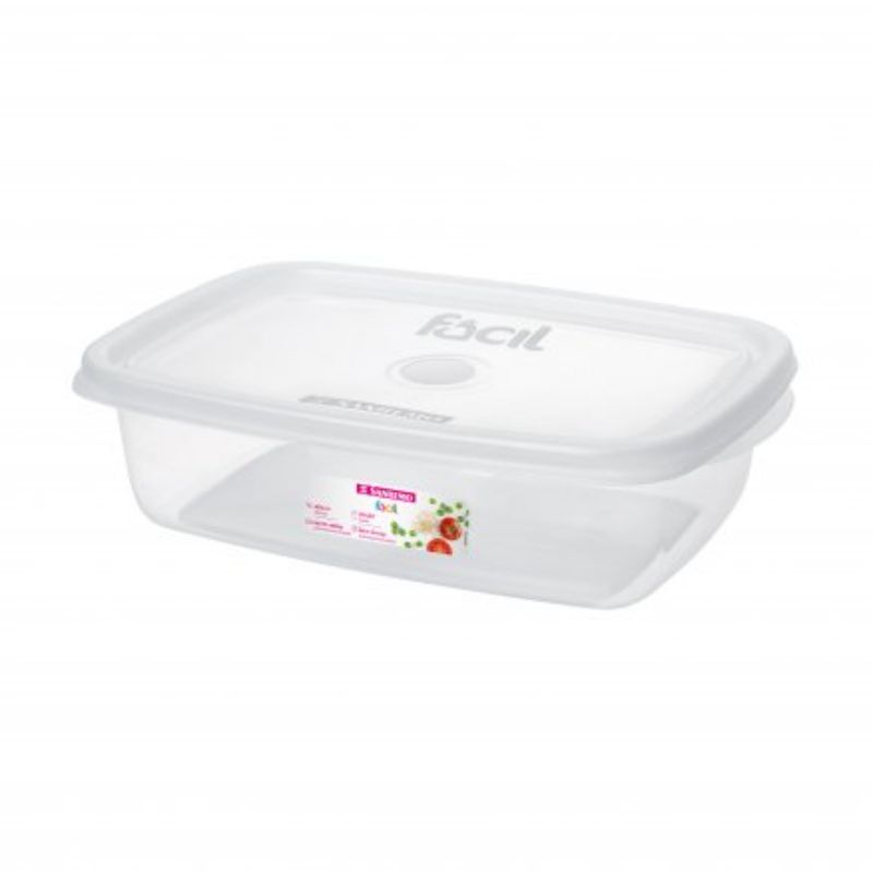 SANREMO - Hermetico Plástico Rectangular 785Ml Transparente Sanremo.