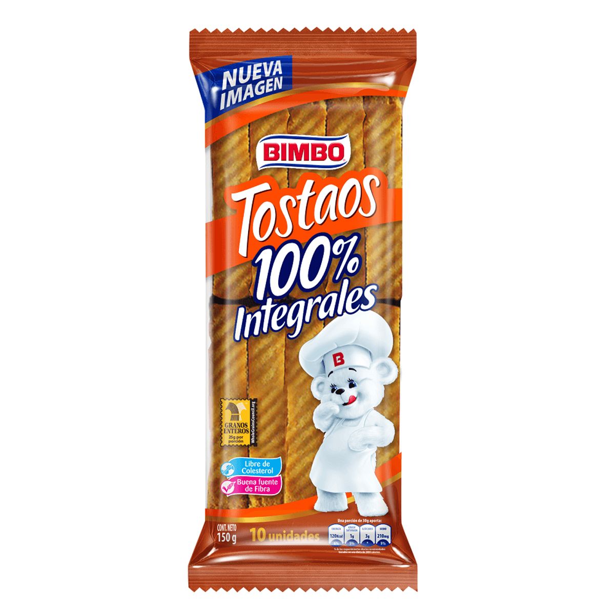 BIMBO - Tostadas Bimbo Integrales X 150g