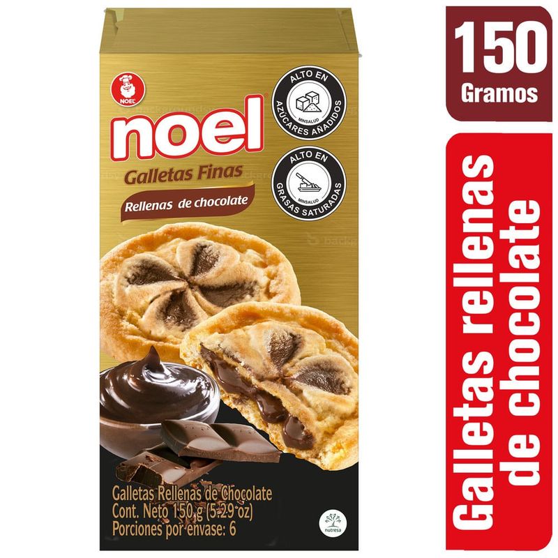 NOEL - Galletas Noel Finas Rellenas De Chocolate X 150g
