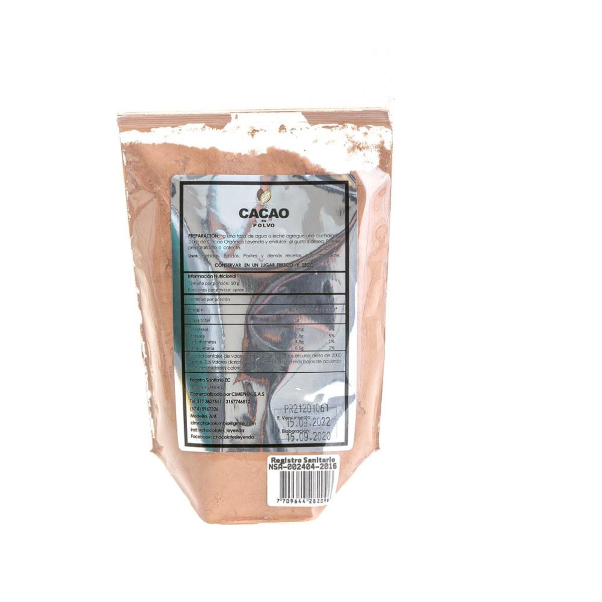 LEYENDA - Cacao Polvo Leyenda Orgánico X 200g