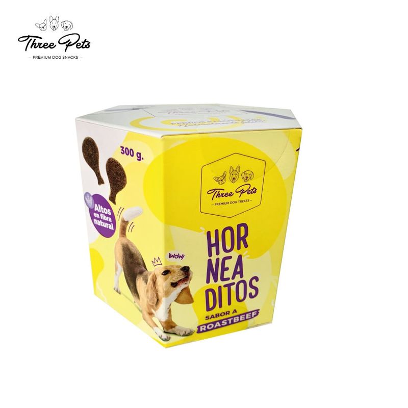 THREE PETS - Horneaditos Three Pets Roastbeef X 300g