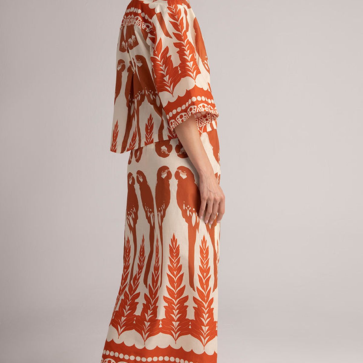 TOUCHE BALNEAIRE - Blusa amplia con escote v. Color Terracota ref.0A67051