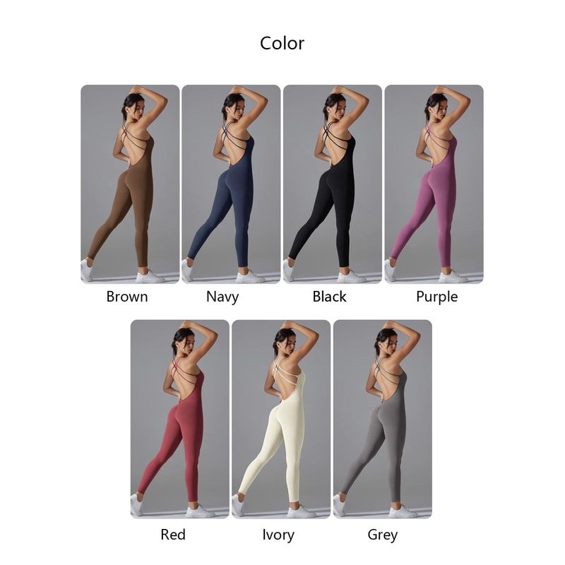 IMPORTADORA MAKA - Enterizo Deportivo Mujer Importado Push Up Luxury BEIGE