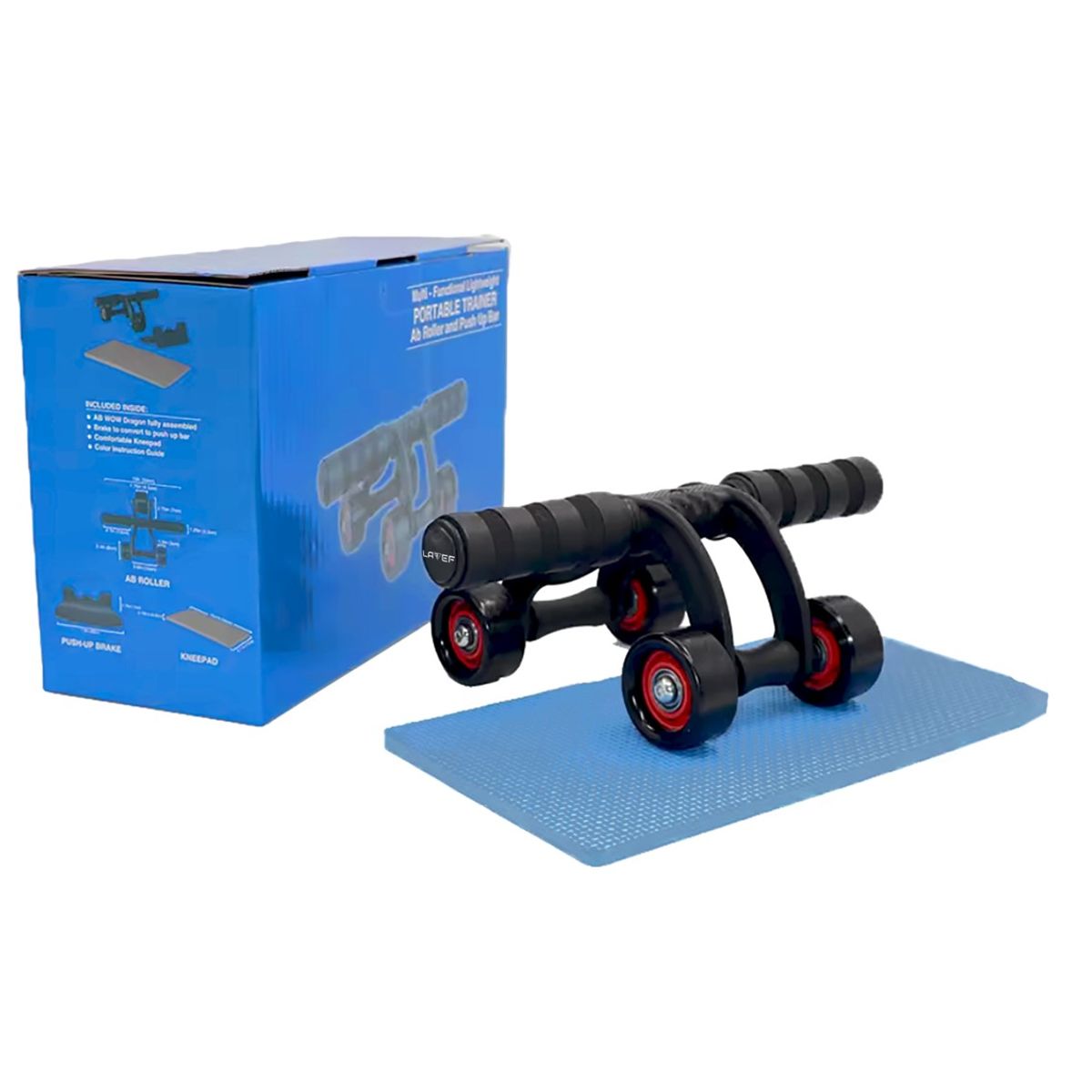 LAVEF - Kit Colchoneta Yumbolon Gym + Rueda Abdominal