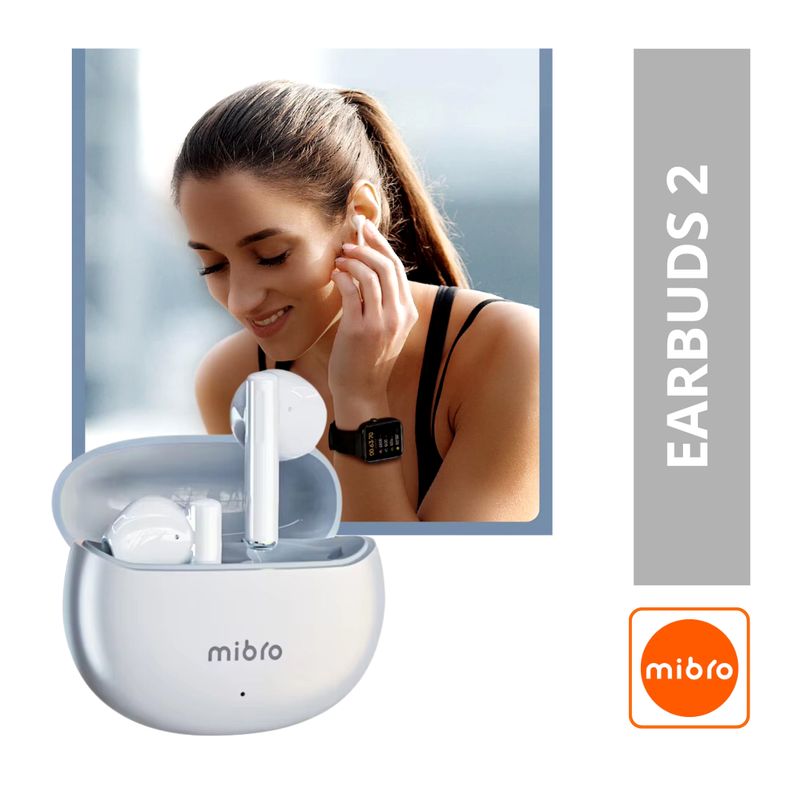 MIBRO - Auriculares Bluetooth mibro Earbuds 2 - Blancos
