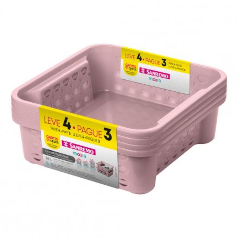 SANREMO - Juego L4P3 Canasta Plast  16L Sanremo