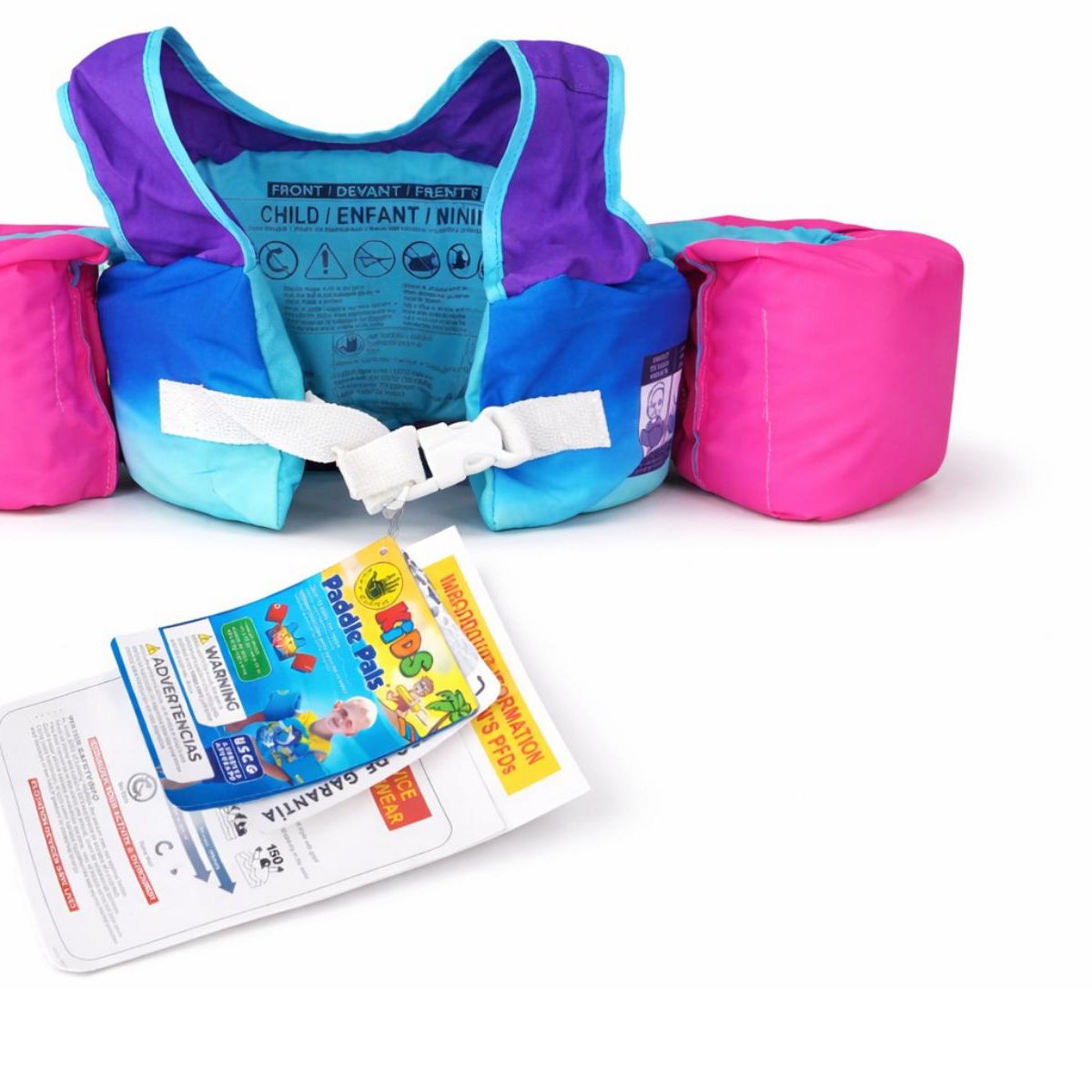 GENERICO - Chaleco Salva Vidas Paddle Pals De 30-50 Lb Sirenita