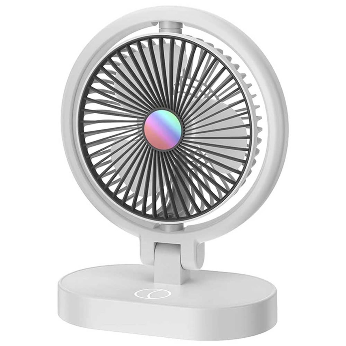 ONE PIXEL - Ventilador Recargable Portátil Silencioso Luz LED Ajustable Plegable