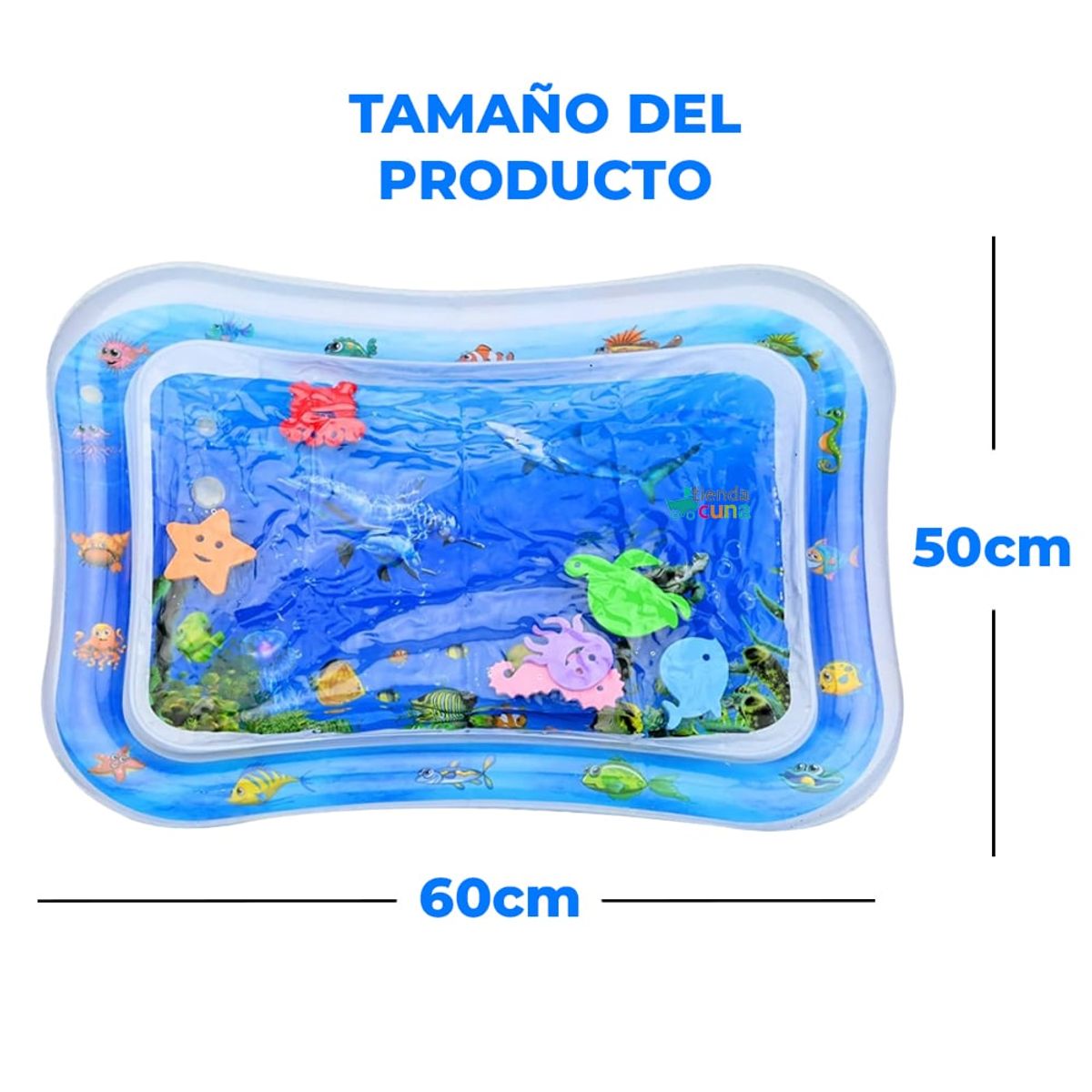 BOOGY - Tapete Alfombra Colchoneta Agua Bebe Sensorial De Desarrollo