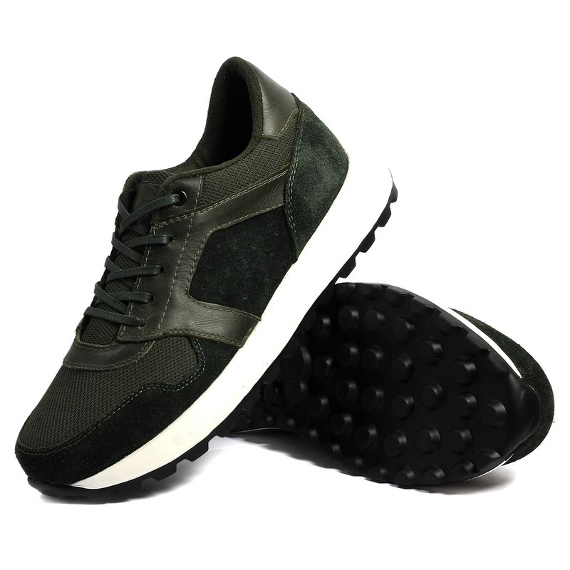 VIAR - Tenis en Cuero Para Hombre VIAR Erick04 Verde