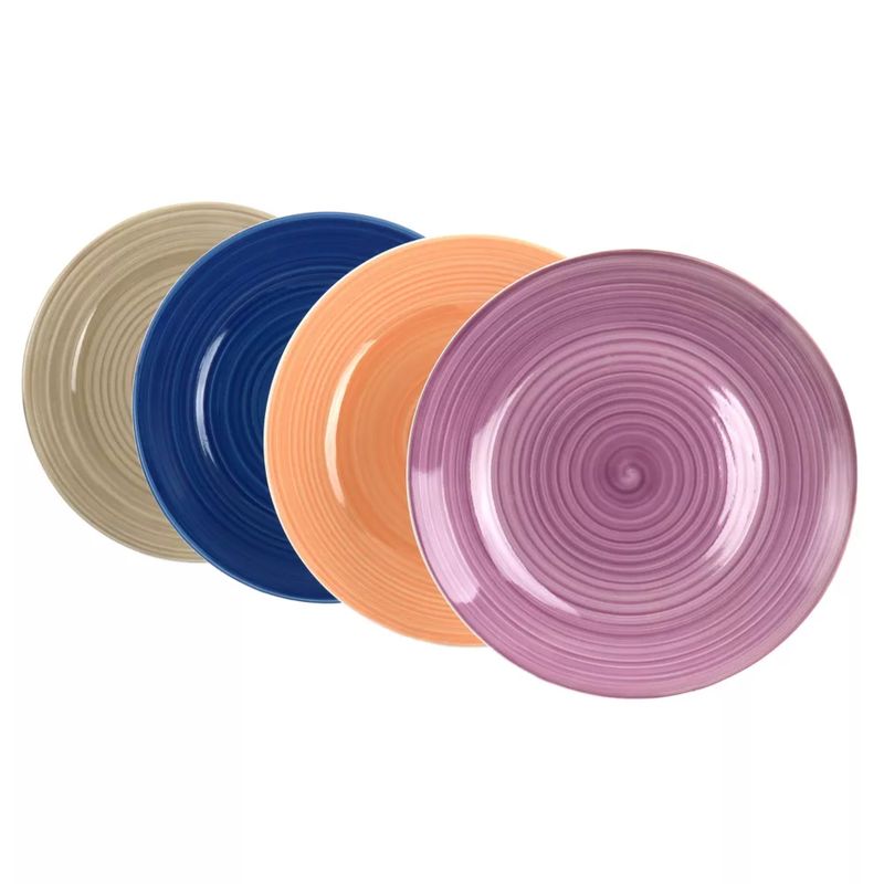 GIBSON - Plato Llano 26 Cm Hometrends Crenshaw  Colores Surtidos Gibson
