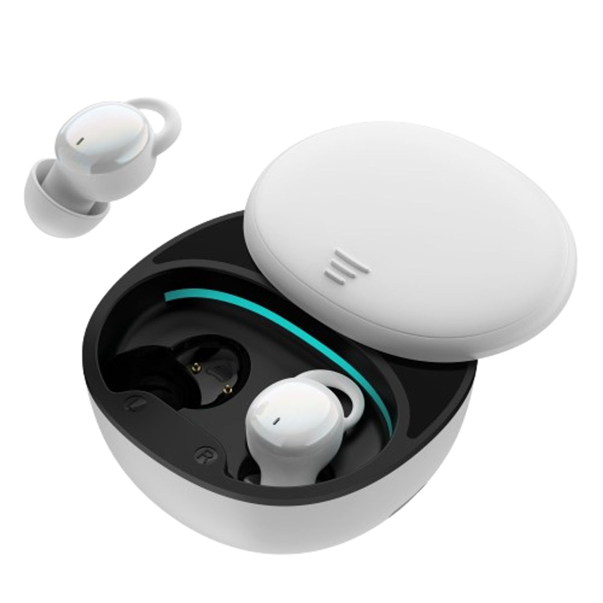 MOVISUN - Audífonos Bluetooth Inalámbricos Movisun T17 Aptos Dormir color blanco