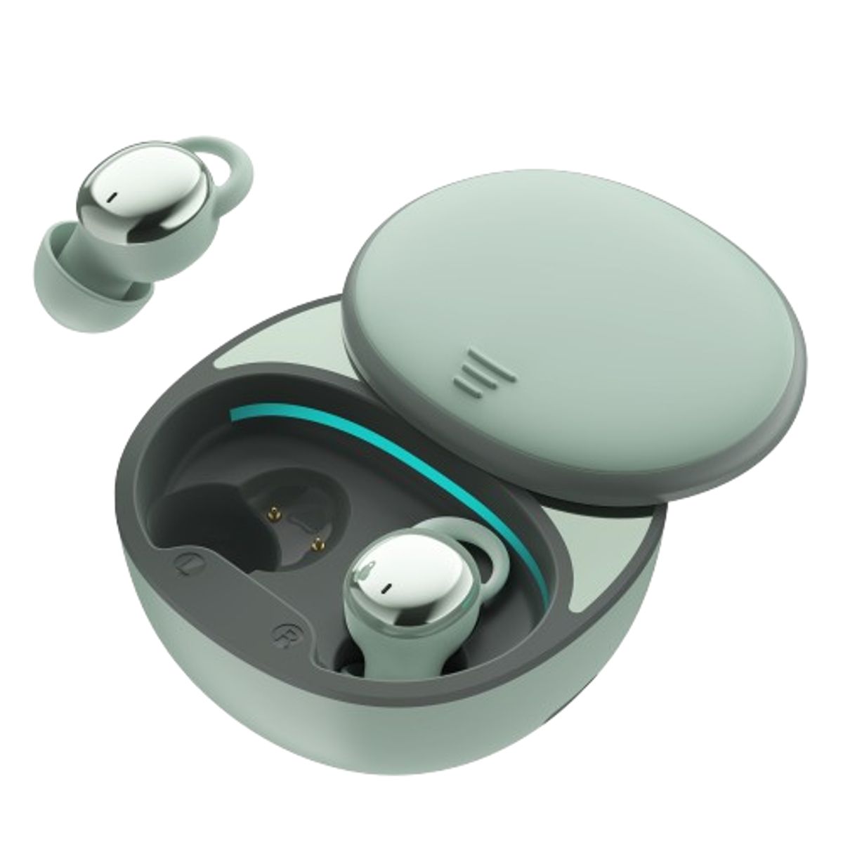 MOVISUN - Audífonos Bluetooth Inalámbricos Movisun T17 Aptos Dormir Color verde