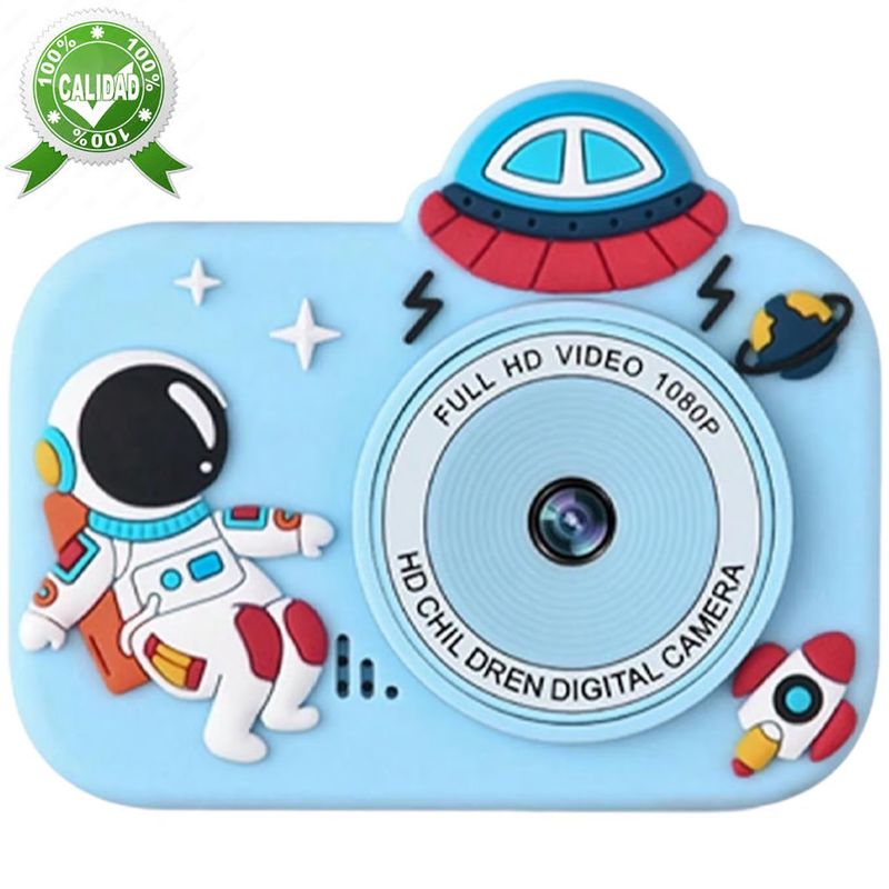ONE PIXEL - Cámara Digital Hd Para Niños Astronauta 2,0 Pulgadas Azul One Pixel