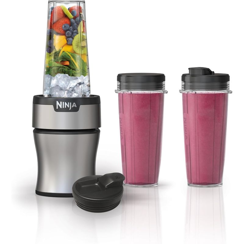 NINJA - Ninja Licuadora Personal BN301, 900 Watts, 3 Tazas To-Go