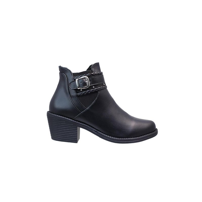 GENERICO - Botines Para Dama Tacón Ancho 5 ½