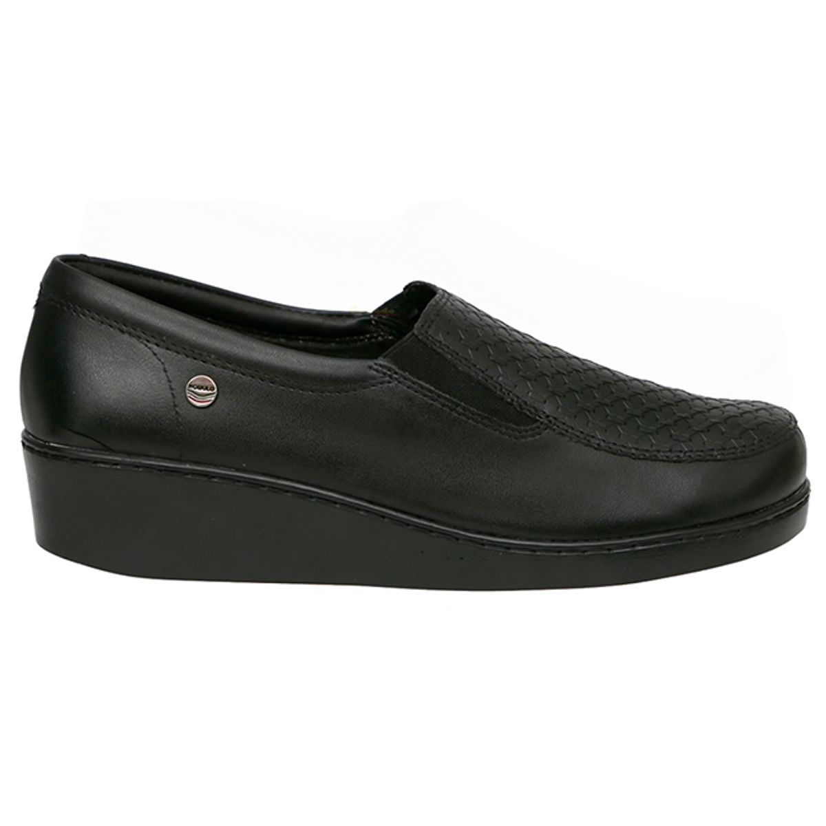 CALZADO ROMULO - Mocasín Marca Romulo Para Dama En Cuero Tacón Corrido